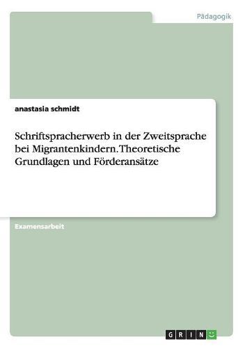 Cover image for Schriftspracherwerb in Der Zweitsprache Bei Migrantenkindern