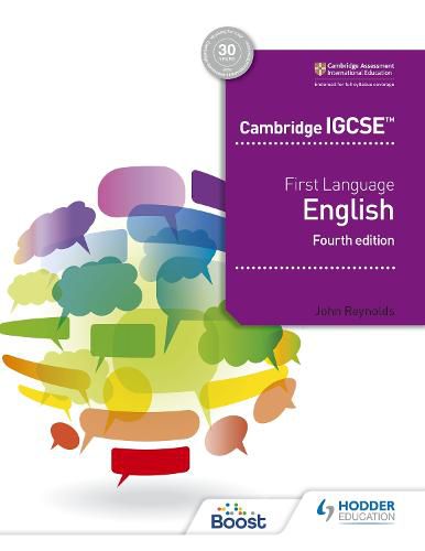 Cover image for Cambridge IGCSE First Language English 4th edition