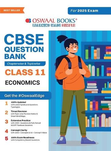 Cover image for CBSE Question Bank Chapterwise and Topicwise SOLVED PAPERS_Class 11_Economics_For Exam 2024-25