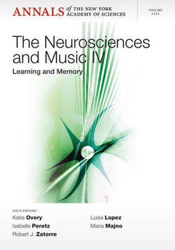 Cover image for Neurosciences and Music IV: Learning and Memory
