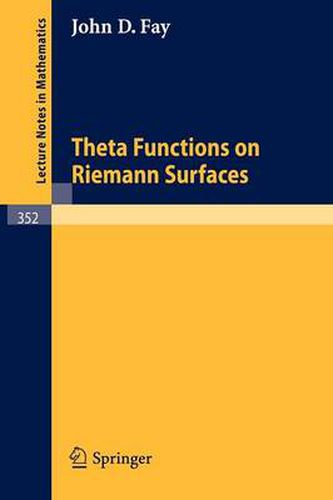 Cover image for Theta Functions on Riemann Surfaces