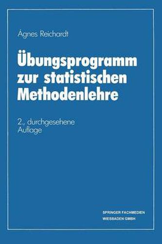 Cover image for UEbungsprogramm Zur Statistischen Methodenlehre