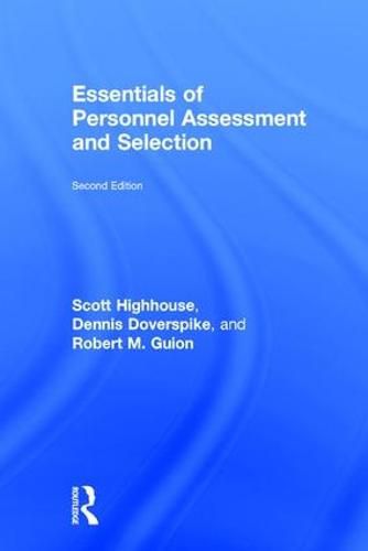 Cover image for Essentials of Personnel Assessment and Selection