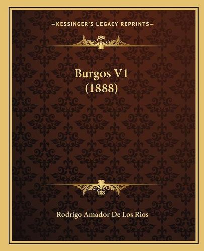 Cover image for Burgos V1 (1888)