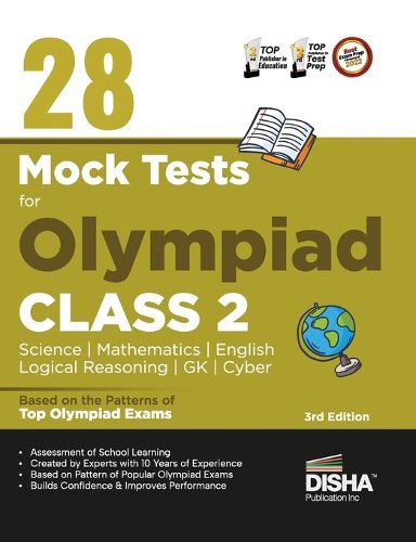 Cover image for 28 Mock Test Series for Olympiads Class 2 Science, Mathematics, English, Logical Reasoning, Gk & Cyber