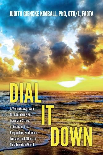 Cover image for Dial It Down: A Wellness Approach for Addressing Post-Traumatic Stress in Veterans, First Responders, Healthcare Workers, and Others in This Uncertain World