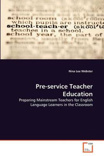 Cover image for Pre-service Teacher Education