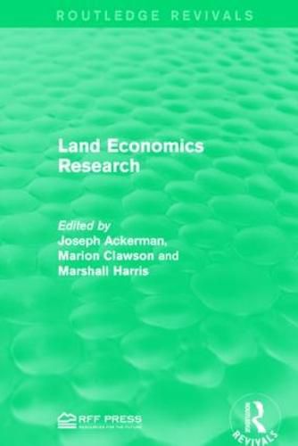 Cover image for Land Economics Research