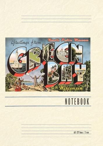 Cover image for Vintage Lined Notebook Greetings from Green Bay, Wisconsin