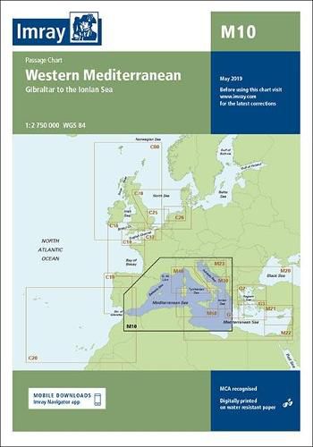 Cover image for Imray Chart M10: Western Mediterranean