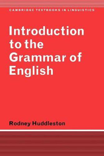 Cover image for Introduction to the Grammar of English