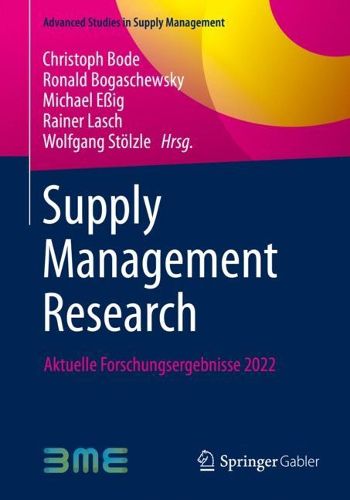 Cover image for Supply Management Research: Aktuelle Forschungsergebnisse 2022