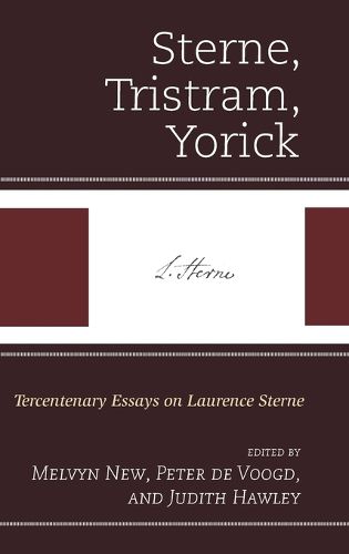 Cover image for Sterne, Tristram, Yorick: Tercentenary Essays on Laurence Sterne
