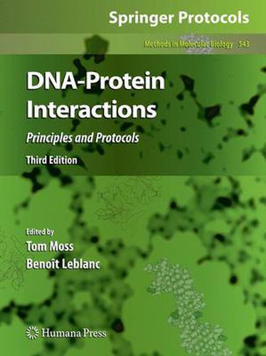 Cover image for DNA-Protein Interactions: Principles and Protocols, Third Edition