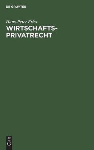 Cover image for Wirtschaftsprivatrecht