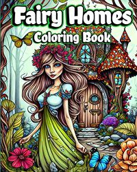 Cover image for Fairy Homes Coloring Book