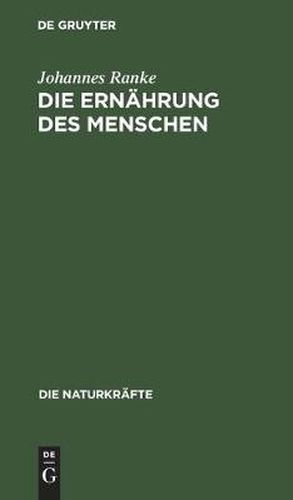 Cover image for Die Ernahrung Des Menschen