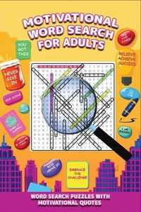 Cover image for Motivational Word Search Puzzle Book With Quotes