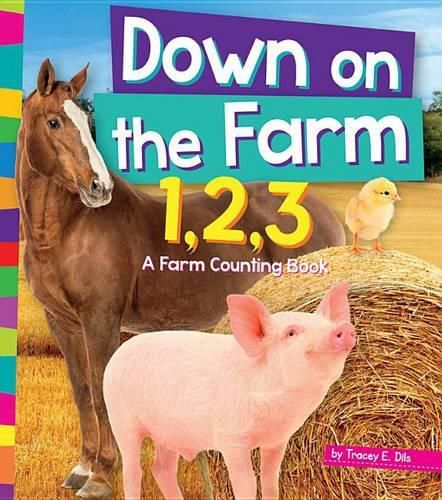 Cover image for Down on the Farm 1, 2, 3: A Farm Counting Book