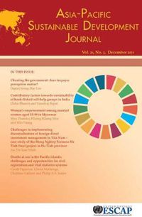 Cover image for Asia-Pacific Sustainable Development Journal 2019, Issue No. 2