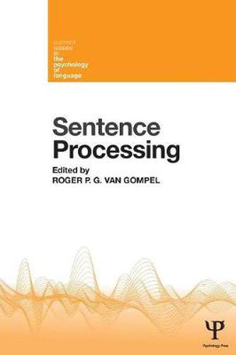 Cover image for Sentence Processing