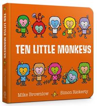 Cover image for Ten Little Monkeys Board Book