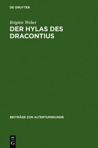 Cover image for Der Hylas des Dracontius