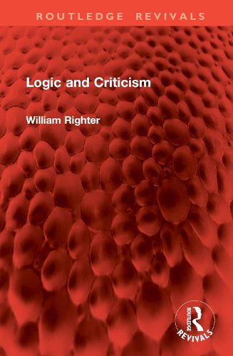 Cover image for Logic and Criticism