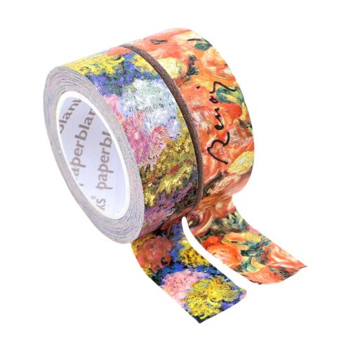 Cover image for Monet's Chrysanthemums/Renoir, Letter to Morisot (1892) (Mixed Pack) Washi Tape