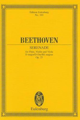 Cover image for Serenade In D Major Op. 25