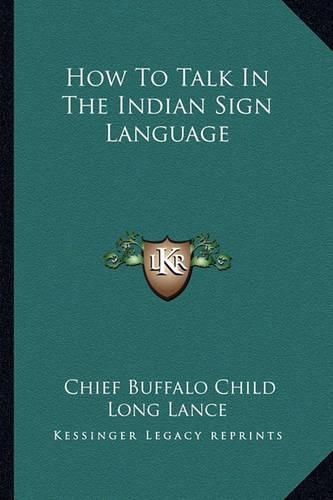 Cover image for How to Talk in the Indian Sign Language