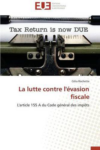 Cover image for La Lutte Contre l' vasion Fiscale