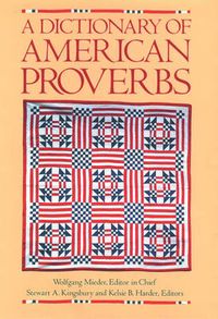 Cover image for A Dictionary of American Proverbs