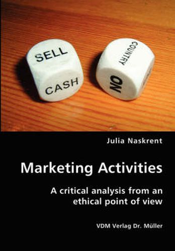 Cover image for Marketing Activities- A critical analysis from an ethical point of view