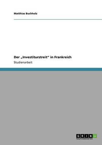 Cover image for Der Investiturstreit in Frankreich