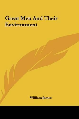 Cover image for Great Men and Their Environment