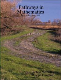 Cover image for Pathways in Mathematics - Beginning Algebra