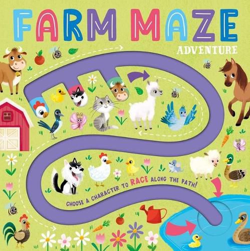 Cover image for Farm Maze Adventure: Maze Book for Kids