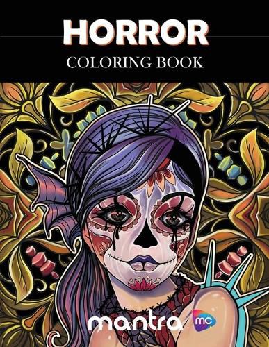 Cover image for Horror Coloring Book: Coloring Book for Adults: Beautiful Designs for Stress Relief, Creativity, and Relaxation