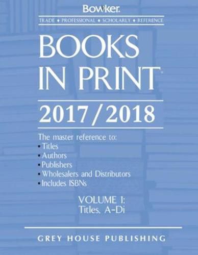 Cover image for Books in Print, 2017-18: 7 Volume Set