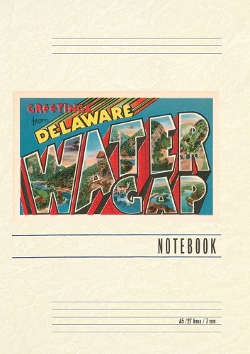 Cover image for Vintage Lined Notebook Greetings from Delaware, Water Gap, Pennsylvania