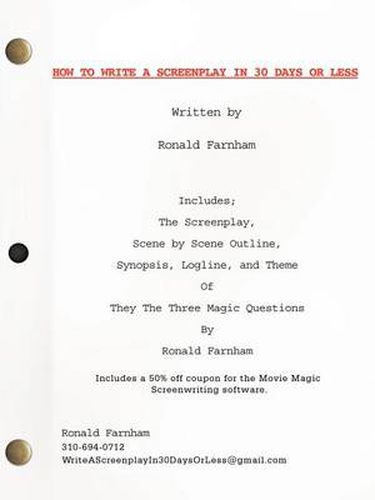 Cover image for How to Write a Screenplay in 30 Days or Less