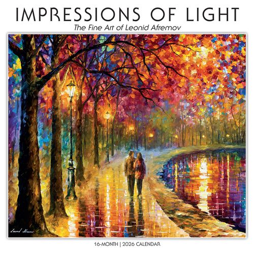 Cover image for Impressions of Light 2026 Square Wall Calendar