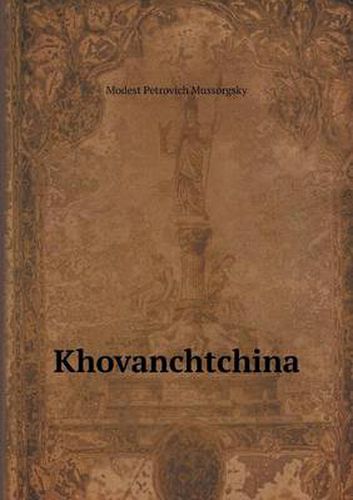 Cover image for Khovanchtchina