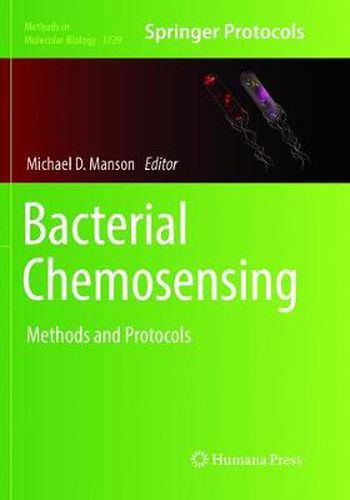 Cover image for Bacterial Chemosensing: Methods and Protocols