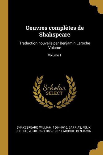 Cover image for Oeuvres completes de Shakspeare