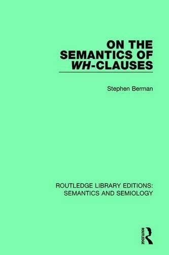 Cover image for On the Semantics of Wh-Clauses