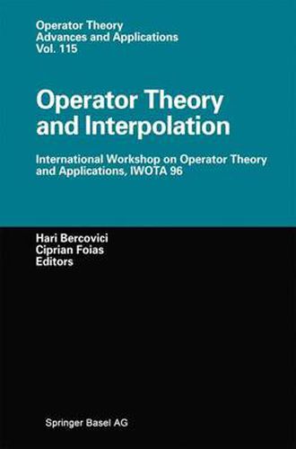 Cover image for Operator Theory and Interpolation: International Workshop on Operator Theory and Applications, IWOTA 96