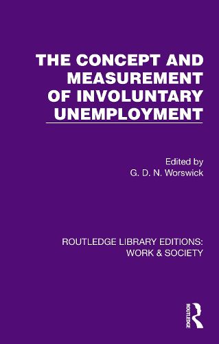 Cover image for The Concept and Measurement of Involuntary Unemployment