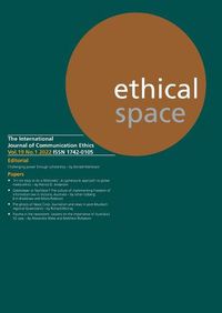 Cover image for Ethical Space Vol. 19 Issue 1